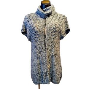 Love & Legend Blue Cowl Neck Knit Tunic Sweater Size 1X Plus Size